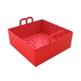 thumbnail image 5 of Ludlz Folding Rectangle High Temperature Resistant Baking Tray with Handles Silicone Pot Air Fryers Oven Cooking Tool Kitchen Accessories, 5 of 8