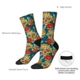 thumbnail image 4 of Logiee Skull And Flowers Print Adult Socks for Men & Women,Calf Socks, Ankle Socks,Boots Socks,Breathable Casual Sock,Unisex Crew Socks, 4 of 6