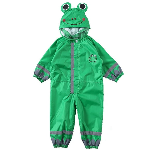 Yeacher Kids Raincoat Breathable Rainwear Waterproof Raincoat For Children Boys Girls Students Rainsuit Hooded High Visibility Reflective Raincoat