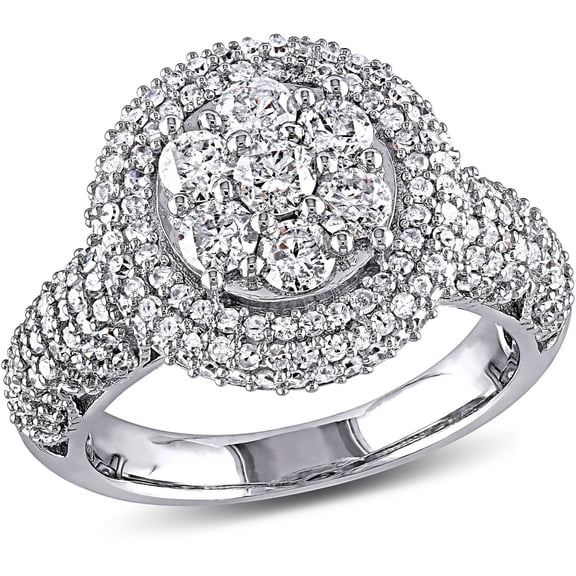 Everly Women's Diamond White Gold Engagement Ring