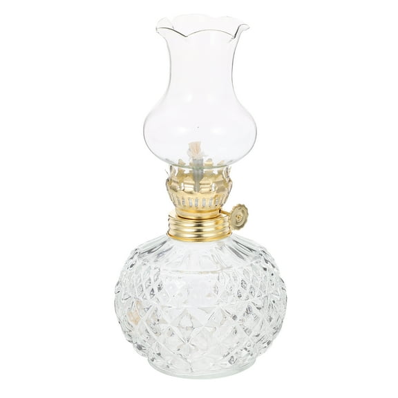 Brandonz Retro Glass Kerosene Lamp Vintage Kerosene Lamp Portable Oil Lantern for Home