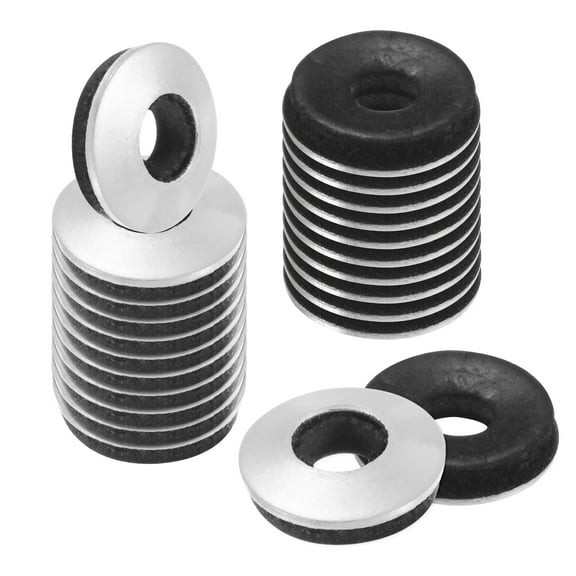 Uxcell 50-Pack Bonded Sealing Rubber Washers, #8x3/8" OD Neoprene Washer Gasket
