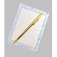 thumbnail image 4 of 42-Pc Stationery Gift Box Set w/Reusable Desktop Organizer Box & Gold Pen - Blue & White Leaves, 4 of 9