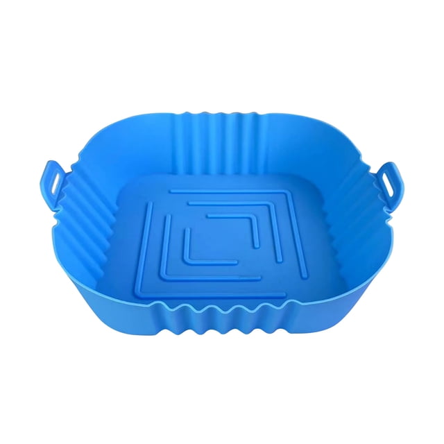 yulier Doublures en Silicone pour Friteuse à Air Chaud Doublures Réutilisables Accessoires pour Friteuses à Air Carrées pour Four Plaque de Cuisson Plateau de Friteuse