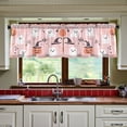 thumbnail image 3 of Yayeee Kitchen Curtains Tier Set of 2 Light Filtering 57"x24" Over Sink Window Panels, Pink Halloween Ghosts, 3 of 7