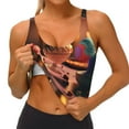 thumbnail image 3 of Pofeuu Colorful Cake Ice Cream Print Sports Bra for Women Sexy Vest Yoga Running Gym Fitness Crop Bras Tops-XX-Large, 3 of 8