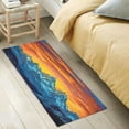 thumbnail image 5 of Sunset Mountain Kitchen Mat Soft and Absorbent Bath Mats for Bathroom Non Slip Quick Dry Shaggy Bath Carpet Machine Wash for Kitchen Bathroom Shower 39x20 in Home Decor, 5 of 7