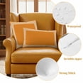 thumbnail image 6 of Orange Greek Key Outdoor Pillow Covers 24x24 Set of 2,Waterproof Patio Throw Pillowcase Protectors,White Greece Ancient Farmhouse Geo Decorative Pillow Shams Cushion Covers for Seat Bed Couch Sofa, 6 of 8
