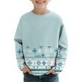 thumbnail image 1 of Birdeem Chemises de Noël à Manches Longues pour Enfants, Col Rond Mignon, Blouses Décontractées Élégantes, Robe de Noël pour Filles, Chemise de Noël pour Garçons, 1 of 7