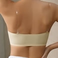 thumbnail image 3 of FAHXNVB Smooth Strapless Bras for Women Non-Slip Wireless Bandeau Bra Comfortable Light Padded Push Up Invisible Tube Top Bra, 3 of 8