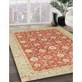 thumbnail image 3 of Ahgly Company Machine Washable Indoor Square Abstract Grapefruit Red Area Rugs, 4' Square, 3 of 7