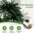 thumbnail image 5 of 3-Piece Pre-Lit Palm Tree Set, 4/5/6 FT Artificial Christmas Tree with 930 Warm White LED Lights and Metal Base, Tropical Xmas Tree for Home, Office, Holiday Decor, Green, 5 of 7