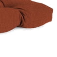 thumbnail image 5 of Jordan Manufacturing 44" x 18" McHusk Brick Red Crosshatch Rectangular Tufted Contoured Crosshatch Outdoor Wicker Settee Bench Cushion, 5 of 13