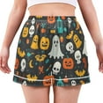 thumbnail image 7 of joogoo Women's Pajama Lounge Shorts Pumpkins Ghost Bats Halloween Bottoms Sleep Short S, 7 of 7