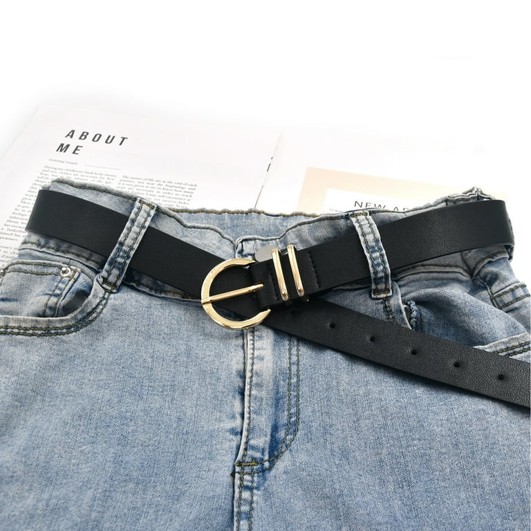 SENDEFN 2 Pack Women Leather Belts with Pin Buckle Waist SENDEFN 2 Pack Women Leather Belts with Pin Buckle Waist