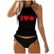 thumbnail image 1 of MKLEKYY Traje De Baño Mujer Natacion Women'S Fashion Summer Canadian Independence Day Partial Print Sexy Lace Up Two Piece Swimsuit, 1 of 5