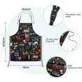 thumbnail image 7 of I Love My Dogs Art Kids Aprons for Girls and Boys,Adjustable Neck Strap Toddler Aprons for Kids Cooking Baking, 7 of 7
