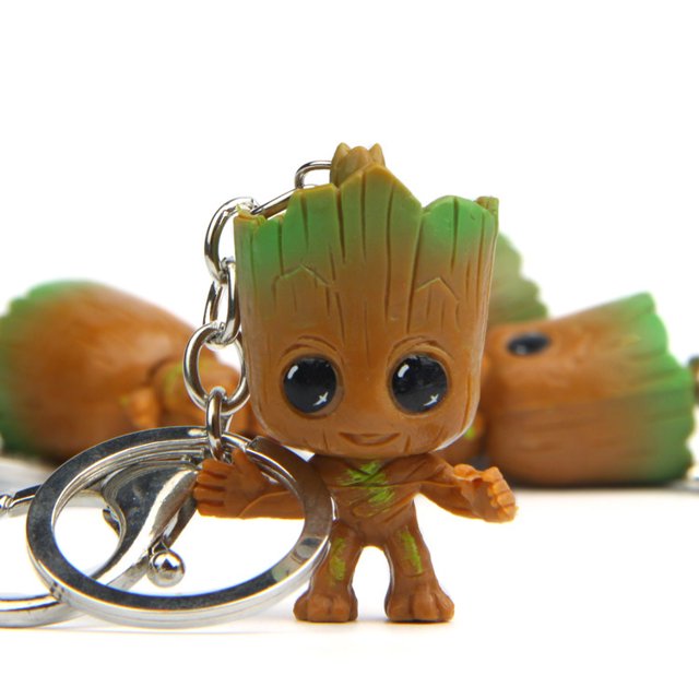 Llavero ShenMo Baby Groot (juego de 4) - Figura de acción de película clásica I LingWen 9024715189486