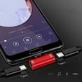 thumbnail image 2 of Adaptador Doble Tipo C , Cable de Carga Tipo C, Cargador, Convertidor de Auriculares para Smartphones, Adaptador de Auriculares Dorado., 2 of 5
