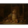 thumbnail image 2 of Jan Spanjaert 18x15 Black Ornate Wood Framed Double Matted Museum Art Print Titled - Still Life with a Barrel (1640), 2 of 5