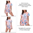 thumbnail image 5 of Pajamas Set Soft Comfortable Loose Breathable Pajamas Short Sleeve Top Shorts Sleepwear Set for Women Tie Dye 2 L, 5 of 6