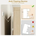 thumbnail image 5 of Drawer Dresser for Bedroom, Modern Chest of Drawers Tall with Large Drawers Storage, 5 of 7
