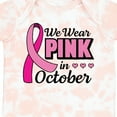 thumbnail image 4 of Inktastic Breast Cancer Awareness We Wear Pink in October Girls Baby Bodysuit, 4 of 5