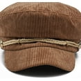 thumbnail image 3 of CoCopeaunts Solid Color Newsboy Cap Winter Beret Hats for Women Cotton Flat Peaked Cap Women Painter Beret Hat, 3 of 7