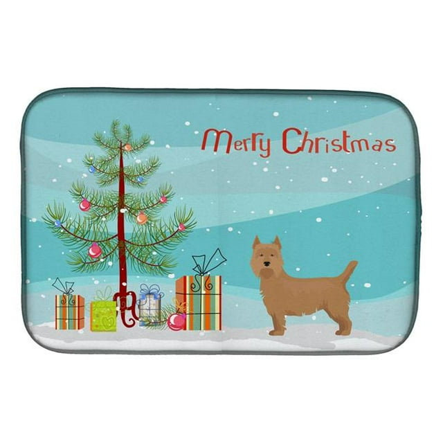 Carolines Treasures CK3444DDM Airedale Terrier Christmas Tree Dish Drying Mat