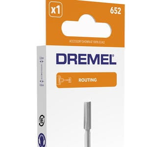 Dremel 652 3/16 inch Straight Router Rotary Tool Bit for Wood and Soft Materials