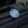 thumbnail image 5 of What's Poppin Popping Happening Popcorn Funny Humor Round Luggage ID Tag Card Suitcase Carry-On, 5 of 8