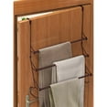 thumbnail image 5 of Auledio Over The Door Triple Towel Rack with Hooks, Adjustable Towel Bar Hanger for Bathroom (Bronze), 5 of 7