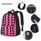 thumbnail image 3 of Balery pink and black argyle Mochila Escolar 3 en 1 para Niños - Mochila Resistente con Lonchera Térmica y Estuche - Mochila Escolar para Niños y Niñas, 3 of 7