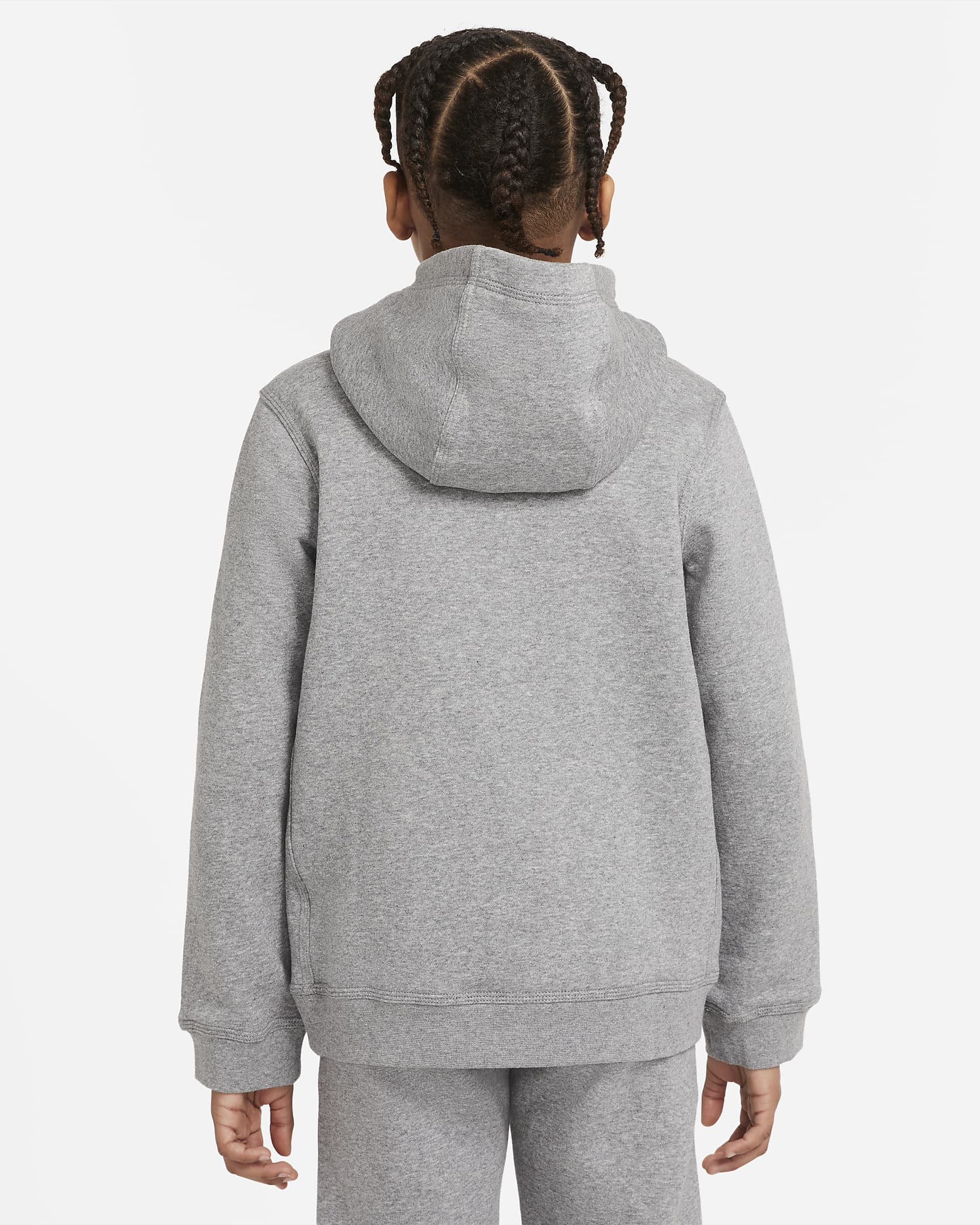 PULLOVER HOODIE CHILDHOOD（グレー） Kids 8-20 Nike Sportswear Club Embroidered Logo Fleece Pullover