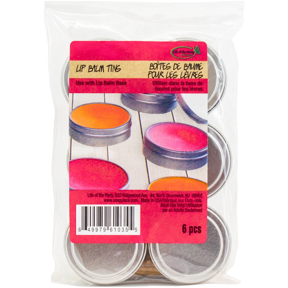 Lip Balm Tins 6/Pkg