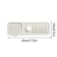 thumbnail image 2 of Panxico Drain Rack Kitchen Essentials Kitchen Sink Splash Guard Silicone Faucet Handle Sink Guard Kitchen Sink Sponge Holder Kitchen Sink Faucet Faucet Pad Green 1A, 2 of 3