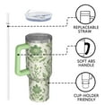thumbnail image 4 of OBREWU Pioneer Flower Tumbler with Handle and Lid,Pioneer Flower 40oz Double Wall Vacuum Insulated Tumbler,Cups Gift for Women and Men, 4 of 7