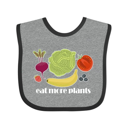 

Inktastic Vegan Eat More Plants Vegetarian Boys or Girls Baby Bib