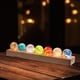 thumbnail image 2 of Lámpara decorativa de escritorio con bola de cristal y luz nocturna brillante para mesita de noche. Base rectangular, 2 of 5