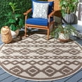thumbnail image 6 of SAFAVIEH Global Caitriona Diamond Indoor/Outdoor Area Rug, Beige/Dark Beig, 8' x 10', 6 of 10