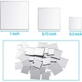 thumbnail image 2 of Mini Size Square Mirror Tiles Small Square Mirror Adhesive Mirror Square Craft Mirror Tiles for Crafts and DIY Projects Supplies, 3 Sizes (150 Pieces), 2 of 7