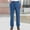 d-96Blue22, variant on Men's Jeans High Waist Elasticated Waist Loose Stretch Deep Crotch Casual Style Denim Trousers Versatile Solid Color Daliy Slacks