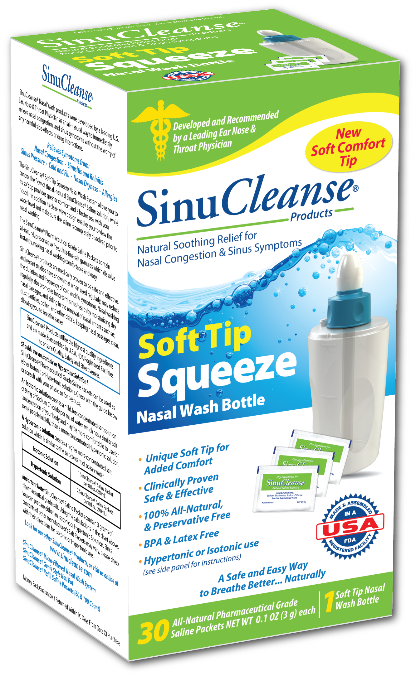 SinuCleanse Squeeze Bottle Nasal Wash System - image 2 of 2