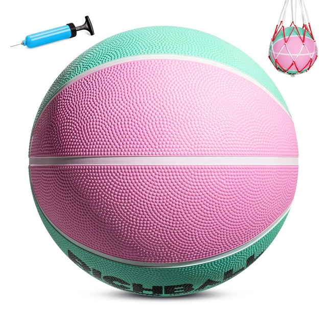 Baloncesto INPODAK tamaño 5 para jóvenes de 27,5 cm con bomba y bolsa de malla