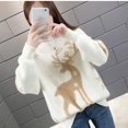 thumbnail image 1 of WTEMPO, suéteres de punto sueltos de Navidad para mujer, jersey de otoño e invierno, prendas de punto informales cálidas, camisetas suaves que combinan con todo para mujer, 1 of 5