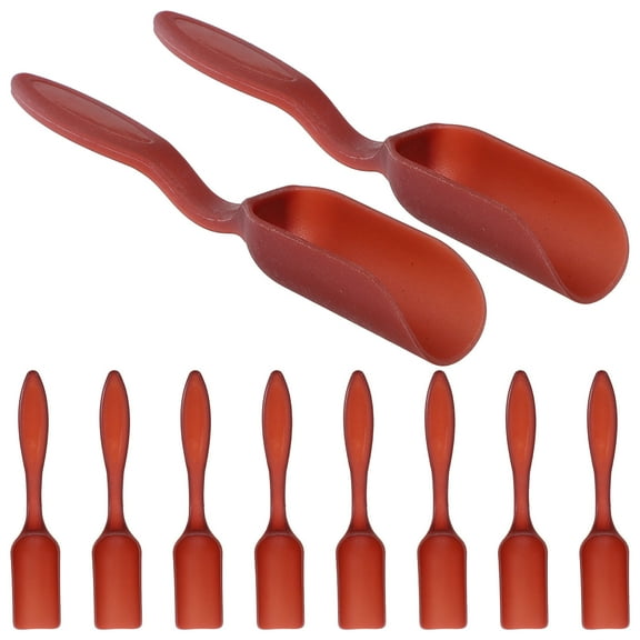 FRCOLOR 10pcs Mini Garden Tools Small Soil Shovel And Gravel Scoop For Potted Plants Succulent And Digging Tool Bonsai Pot Gravel Shovel Tool For Indoor Gardening