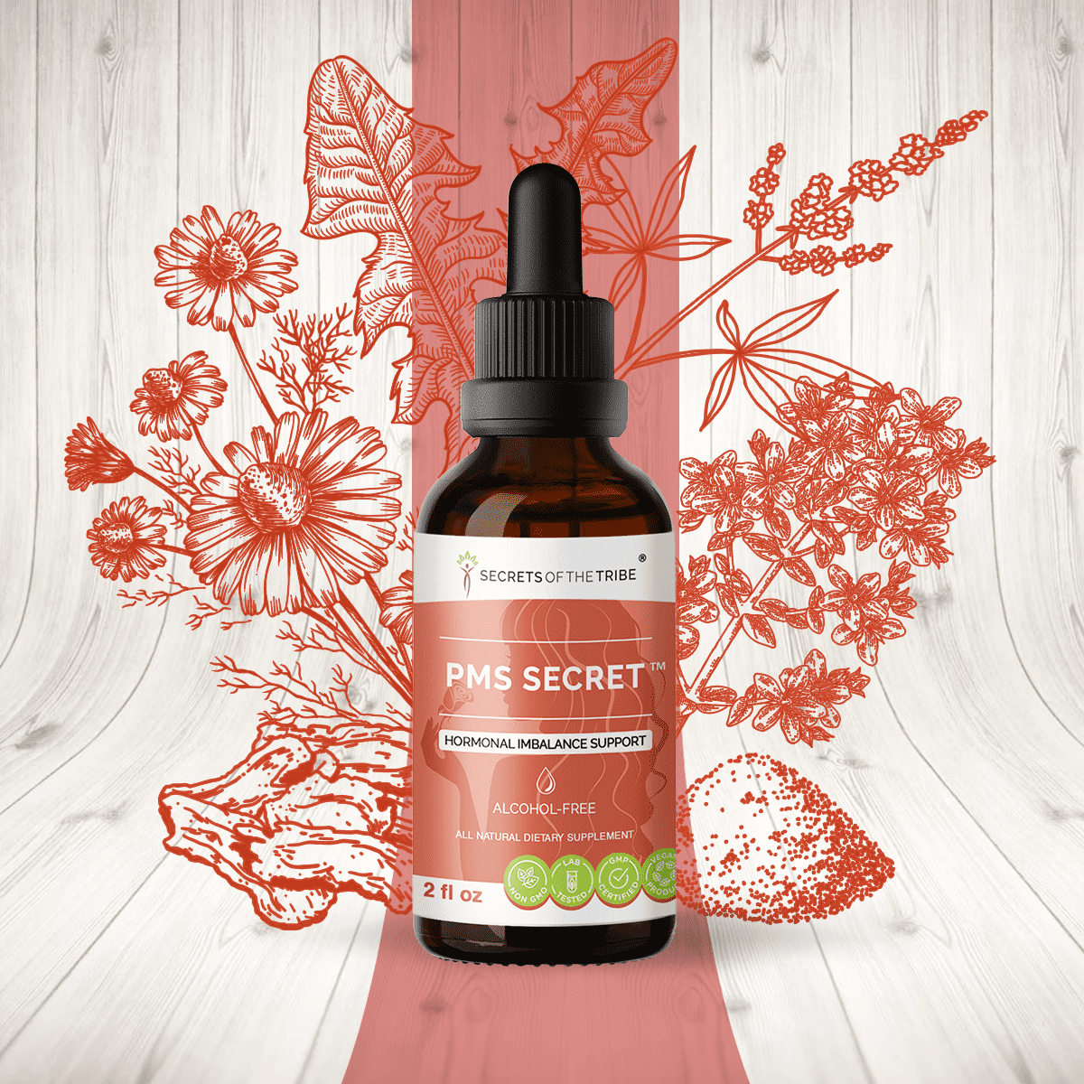 PMS Secret AlcoholFREE Extract, Tincture, Glycerite Black Cohosh