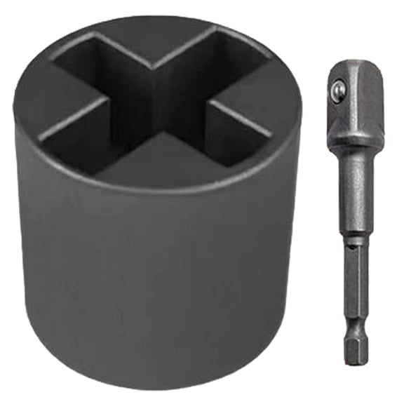 Universal Jack Socket Adapter for Hand Drill, Electric Trailer Jack Drill Adapter, with a 1/2 in Socket Adapter Bit