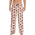 thumbnail image 1 of Balery dog Valentine's day Pantalones de pijama para hombre, pijama ultraligero, pantalón de descanso-X-Large, 1 of 6