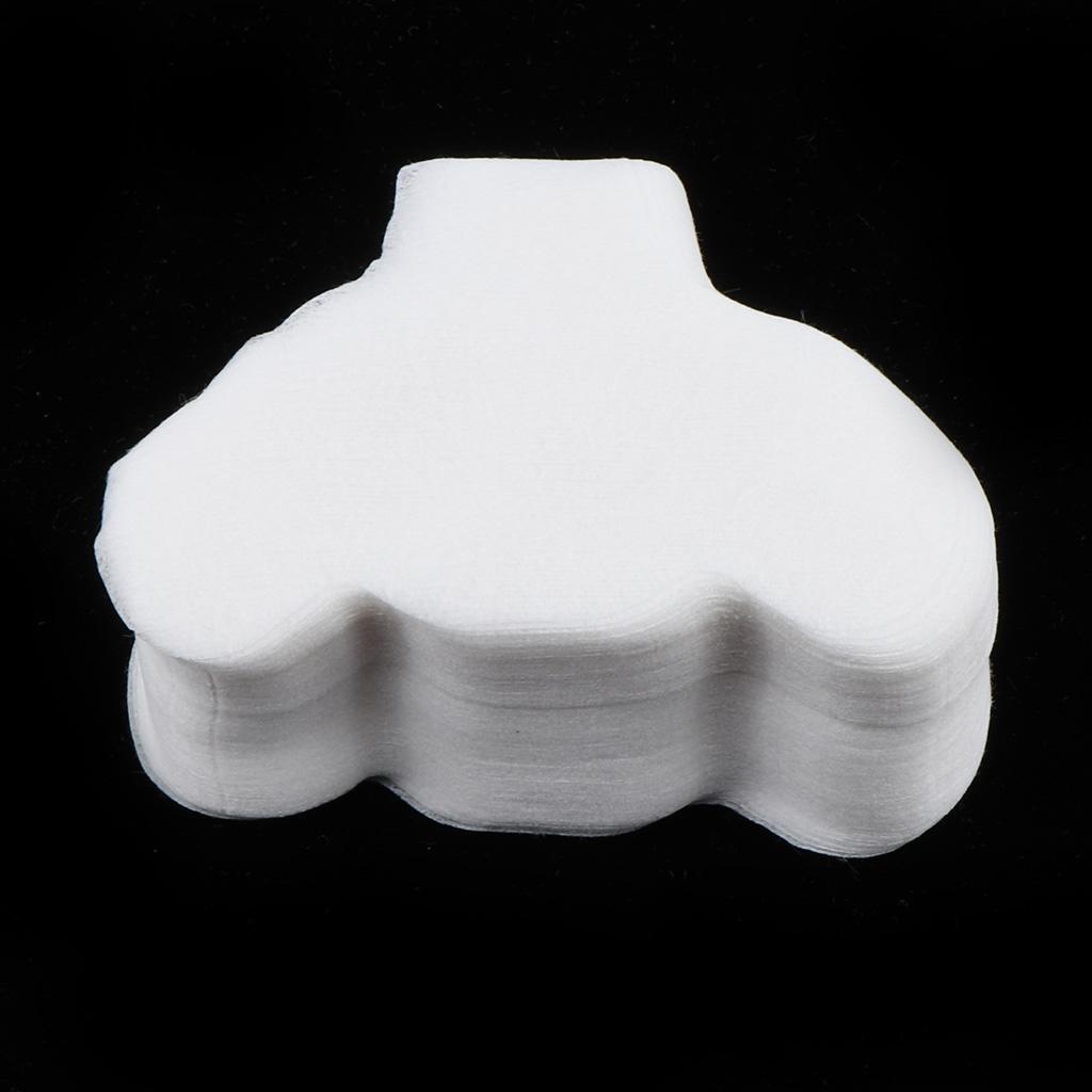 100Pcs Facial Makeup Removing Pads, Nose Shaped Dry Paper Triangle